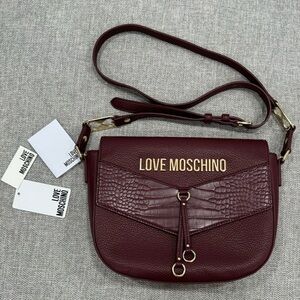 LOVE MOSCHINO burgundy Crossbody 💛